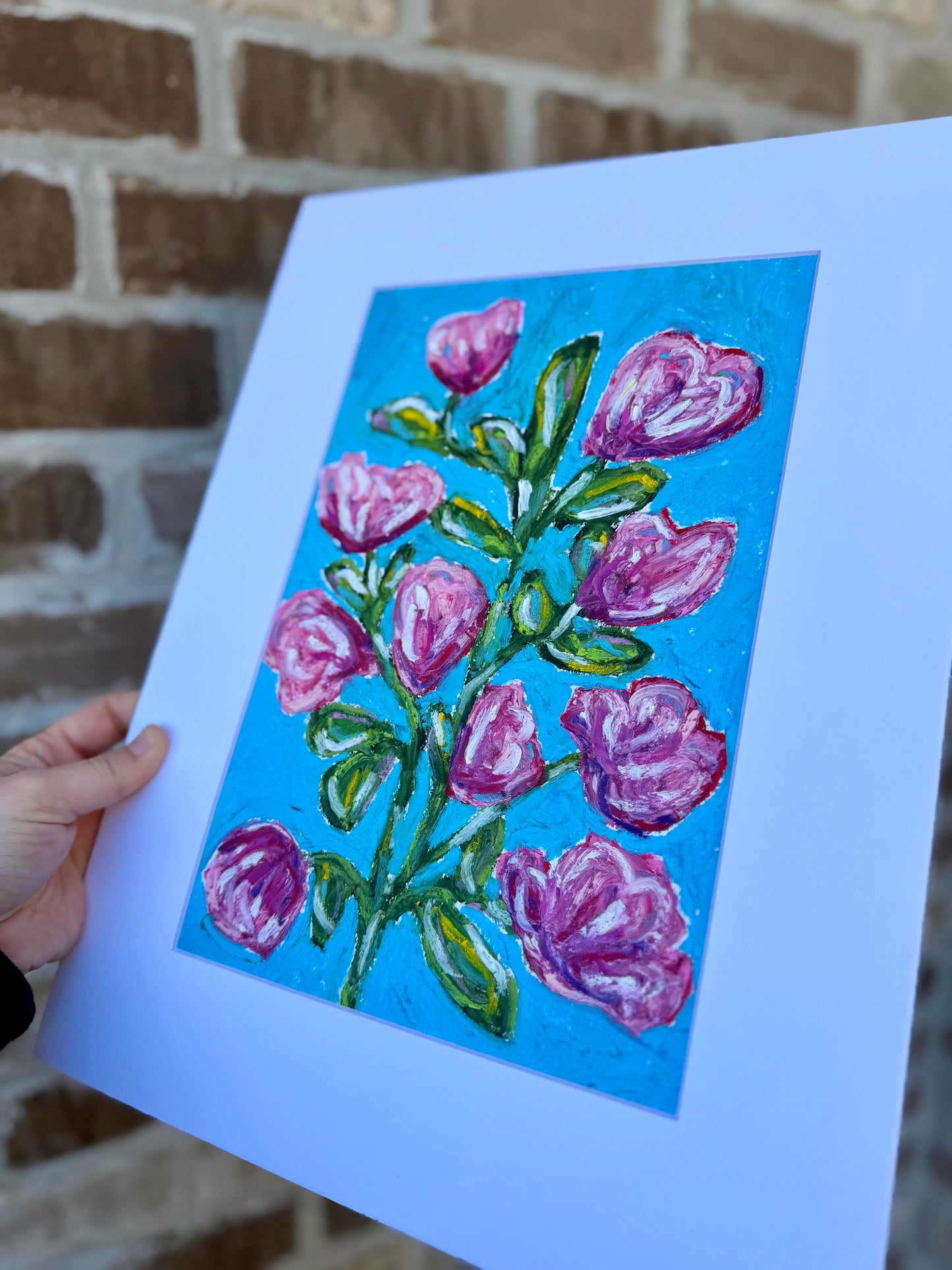 Tulip Floral Oil Pastel