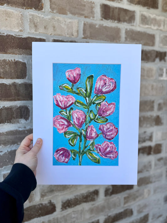 Tulip Floral Oil Pastel