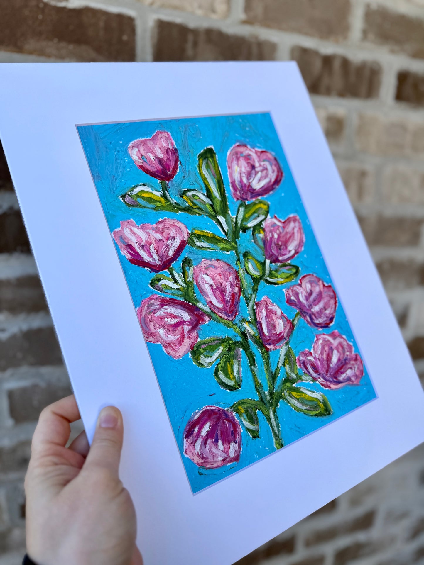Tulip Floral Oil Pastel