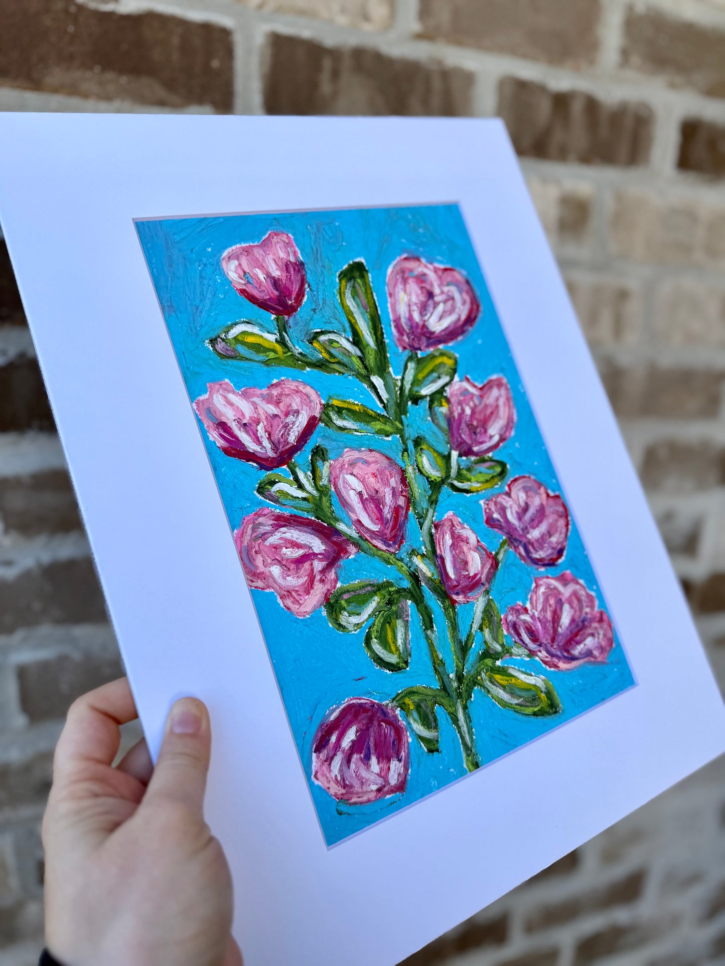 Tulip Floral Oil Pastel